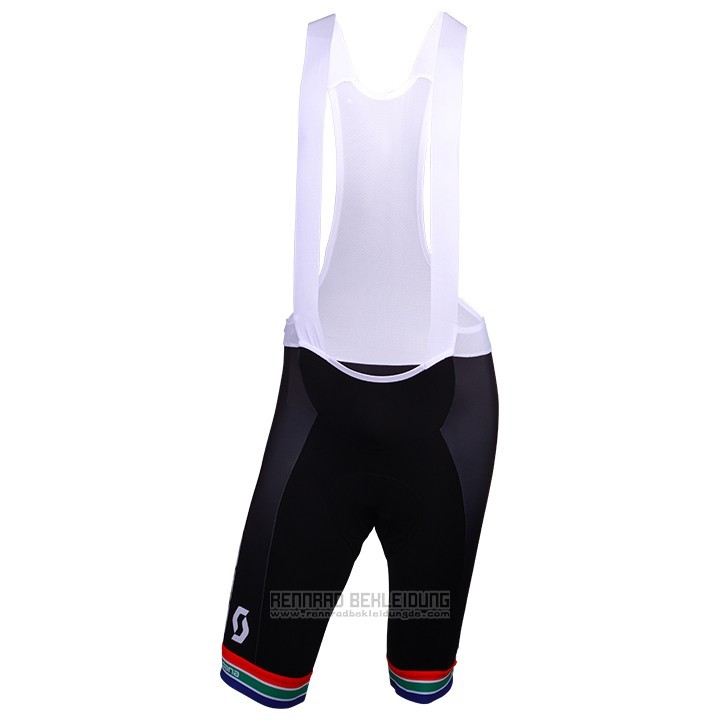 2018 Fahrradbekleidung Mitchelton Scott Champion Afrika Trikot Kurzarm und Tragerhose